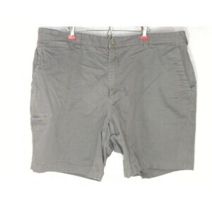 Duluth Khaki Shorts Mens 42 Gray DuluthFlex Ballroom 9" Inseam Relaxed Fit 46214
